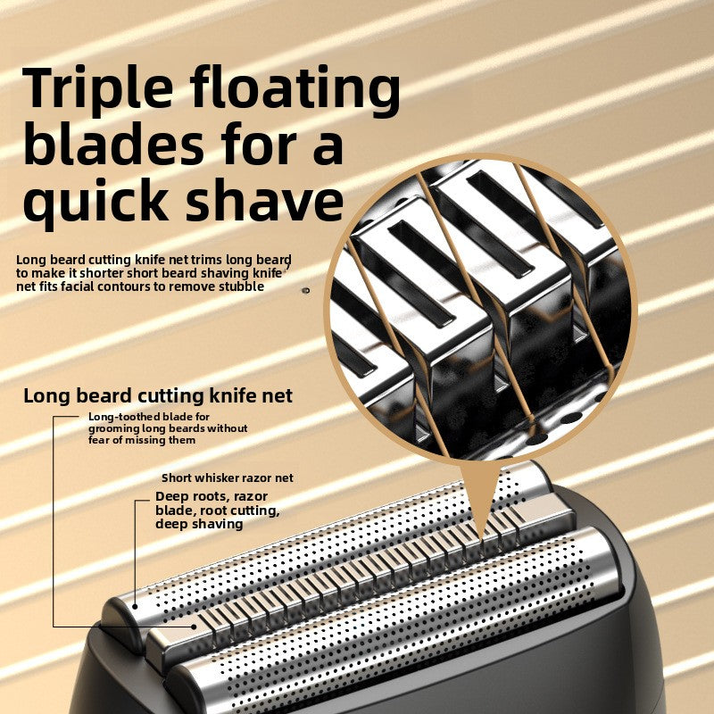 Reciprocating Electric Shaver with USB Charging