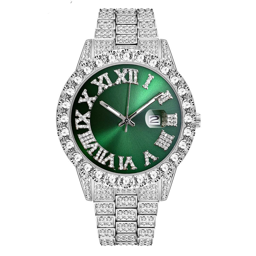 Diamond-Encrusted Quartz Watches