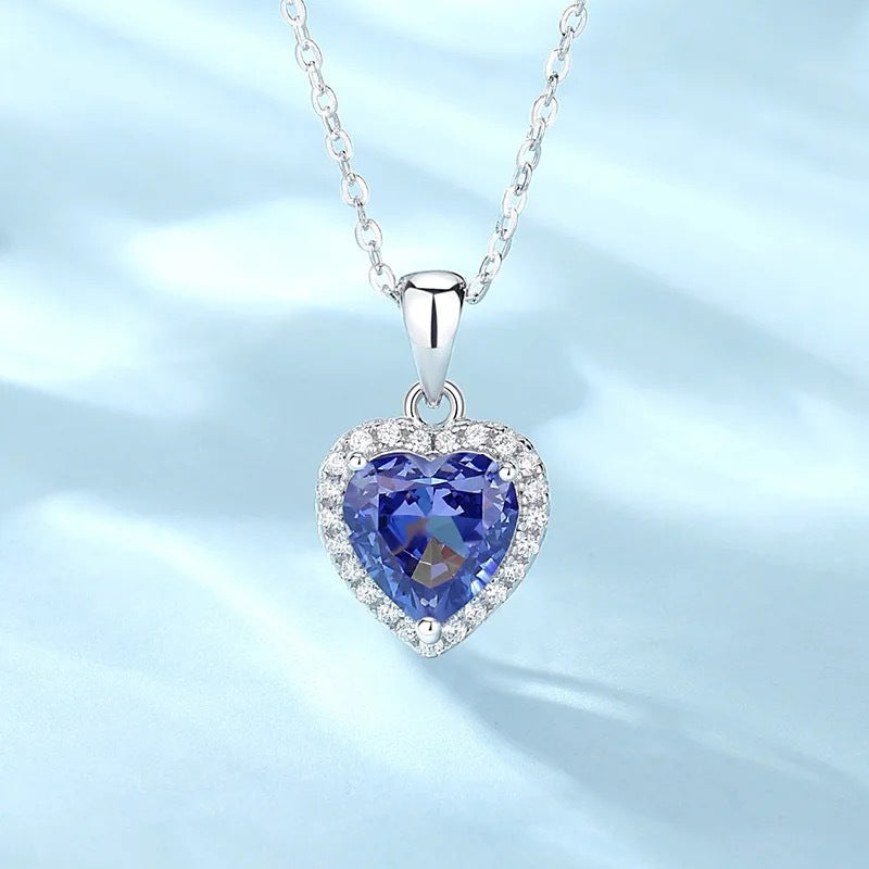 S925 Sterling Silver Heart Pendant Necklace