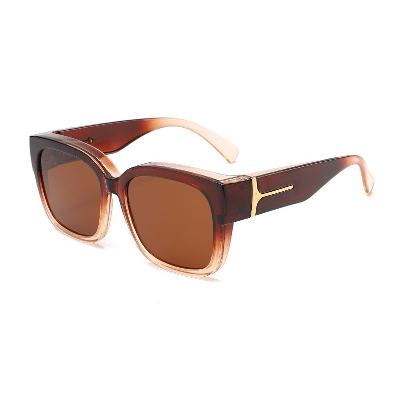 Polarized Square Frame Sunglasses