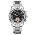 Mechanical watch with steel strap for men
