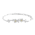 Pure Silver Jasmine Bracelet for Women