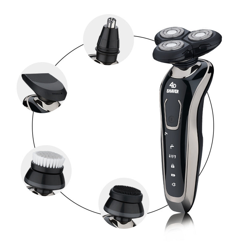 Electric Shaver Rechargeable Three Head Razor