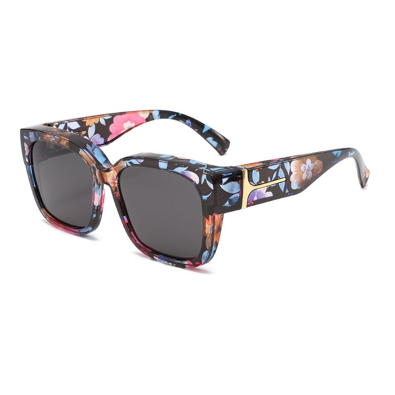Polarized Square Frame Sunglasses