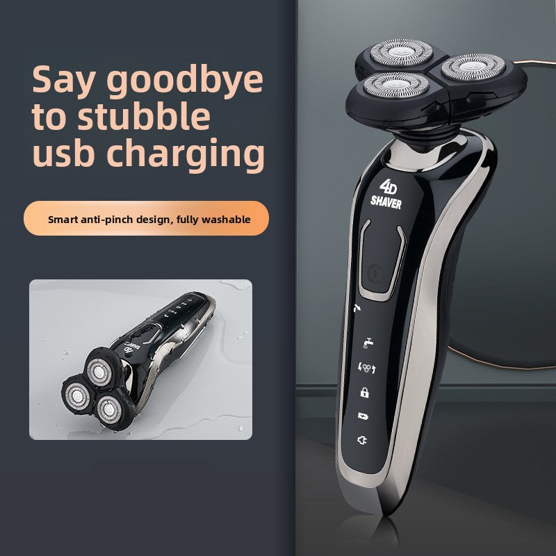 Electric Shaver Rechargeable Three Head Razor