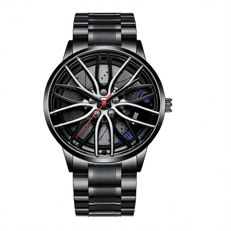 Fashion Casual Quartz Watch for Men with Leather/Steel Strap