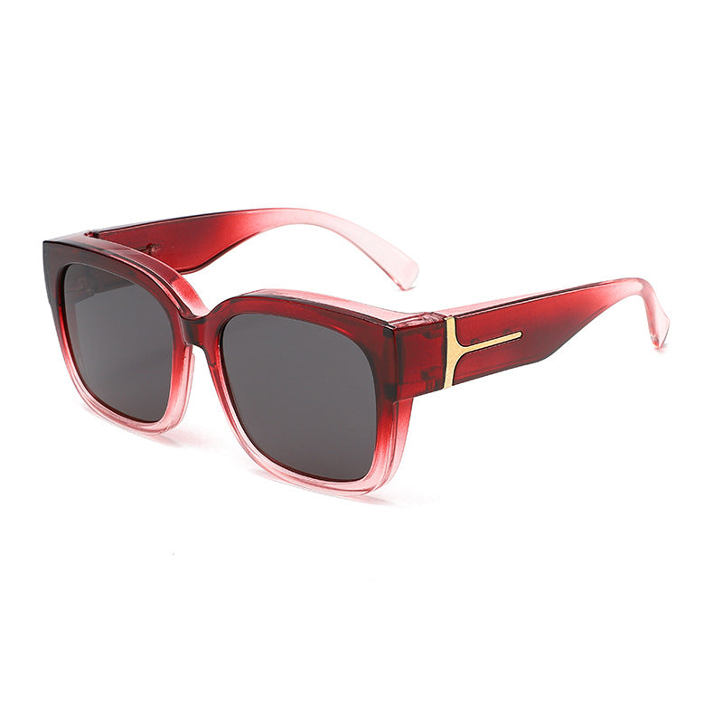 Polarized Square Frame Sunglasses