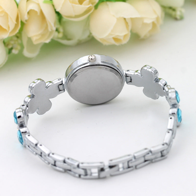 Four Leaf Clover Diamond Women Bracelet Watch