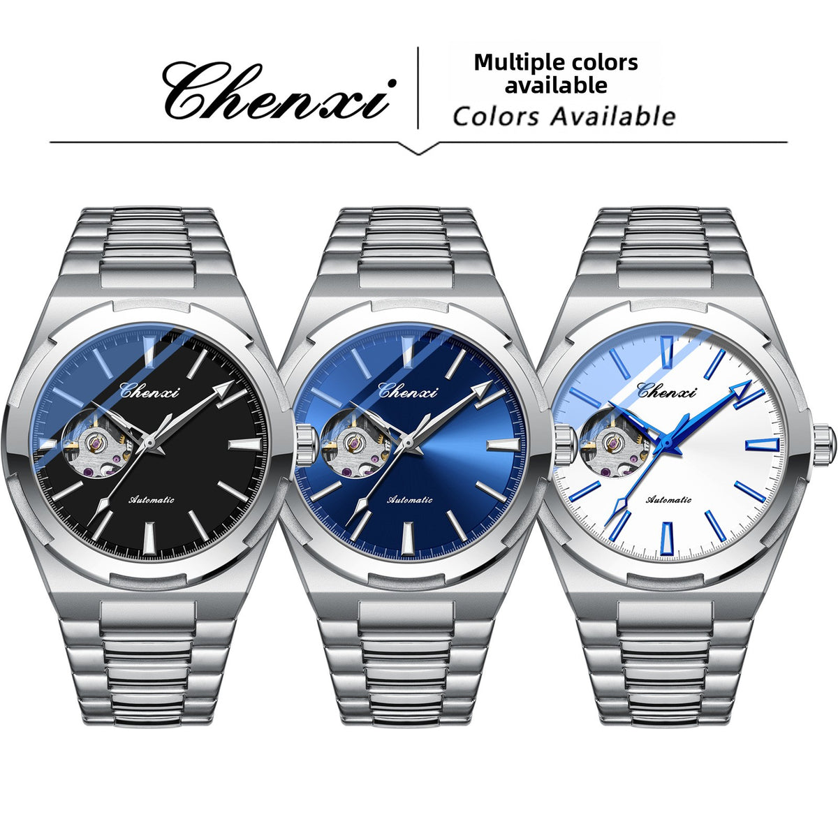 Automatic Mechanical Watch for Men with Luminous Display