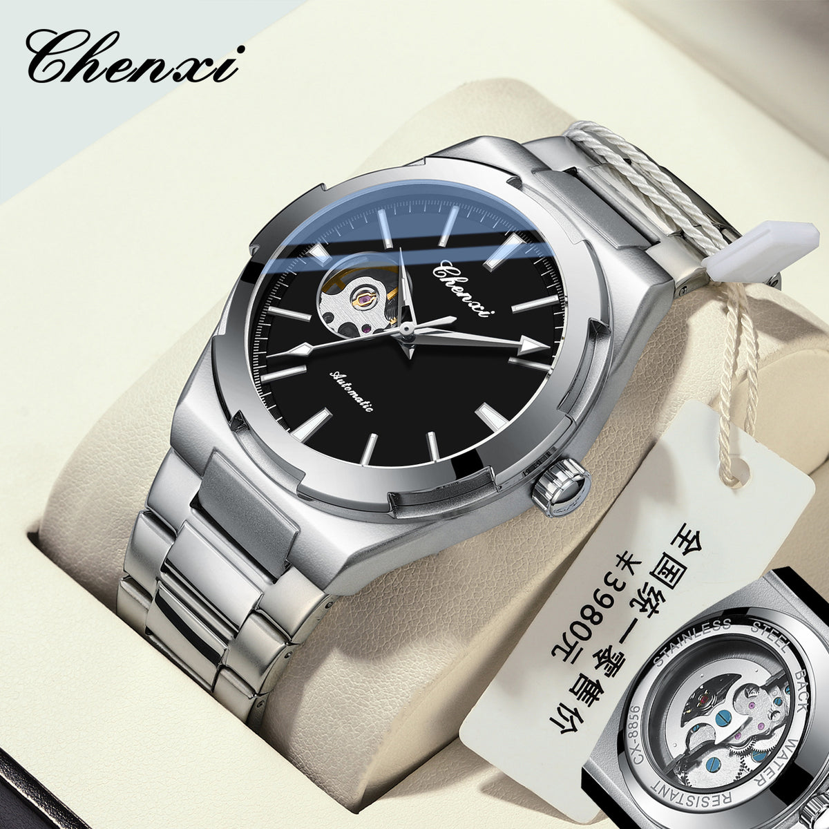 Automatic Mechanical Watch for Men with Luminous Display