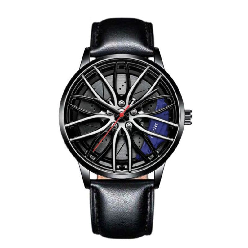 Fashion Casual Quartz Watch for Men with Leather/Steel Strap