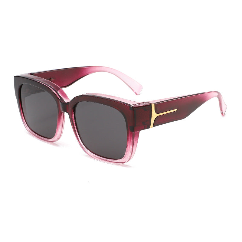 Polarized Square Frame Sunglasses