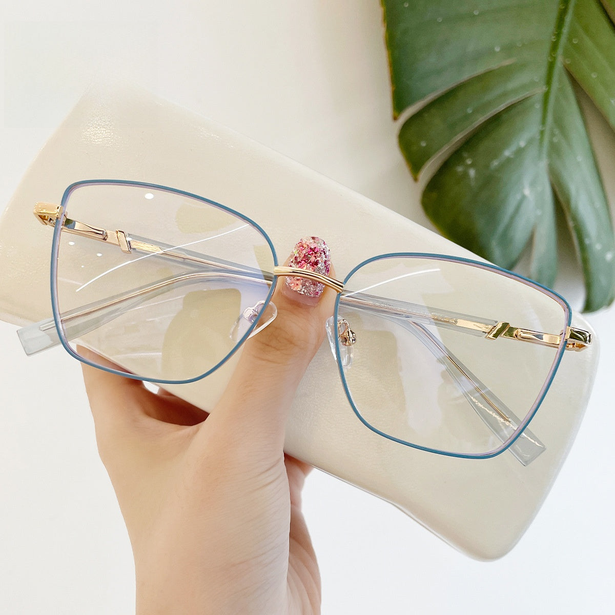 Retro Metal Anti Blue Light Glasses